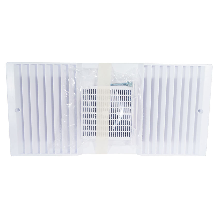 Rush Hampton CA90 Ductless Fan Louver and Filter with Screws, White (Replaces Old SKU 15350)