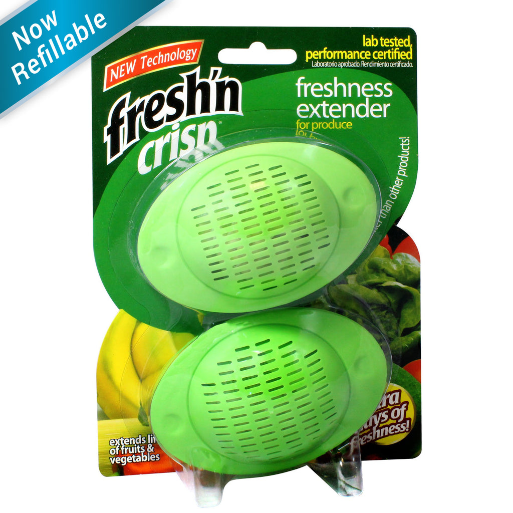 Fresh’n Crisp Produce Freshness Extender, Refillable Twin Pack (SKU 63045)