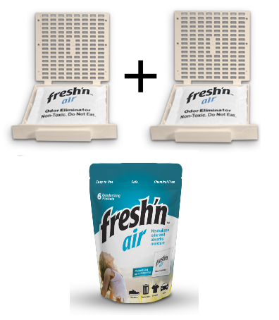Fresh'n Air  Refillable Filter Combo Pack Beige (SKU 45566)