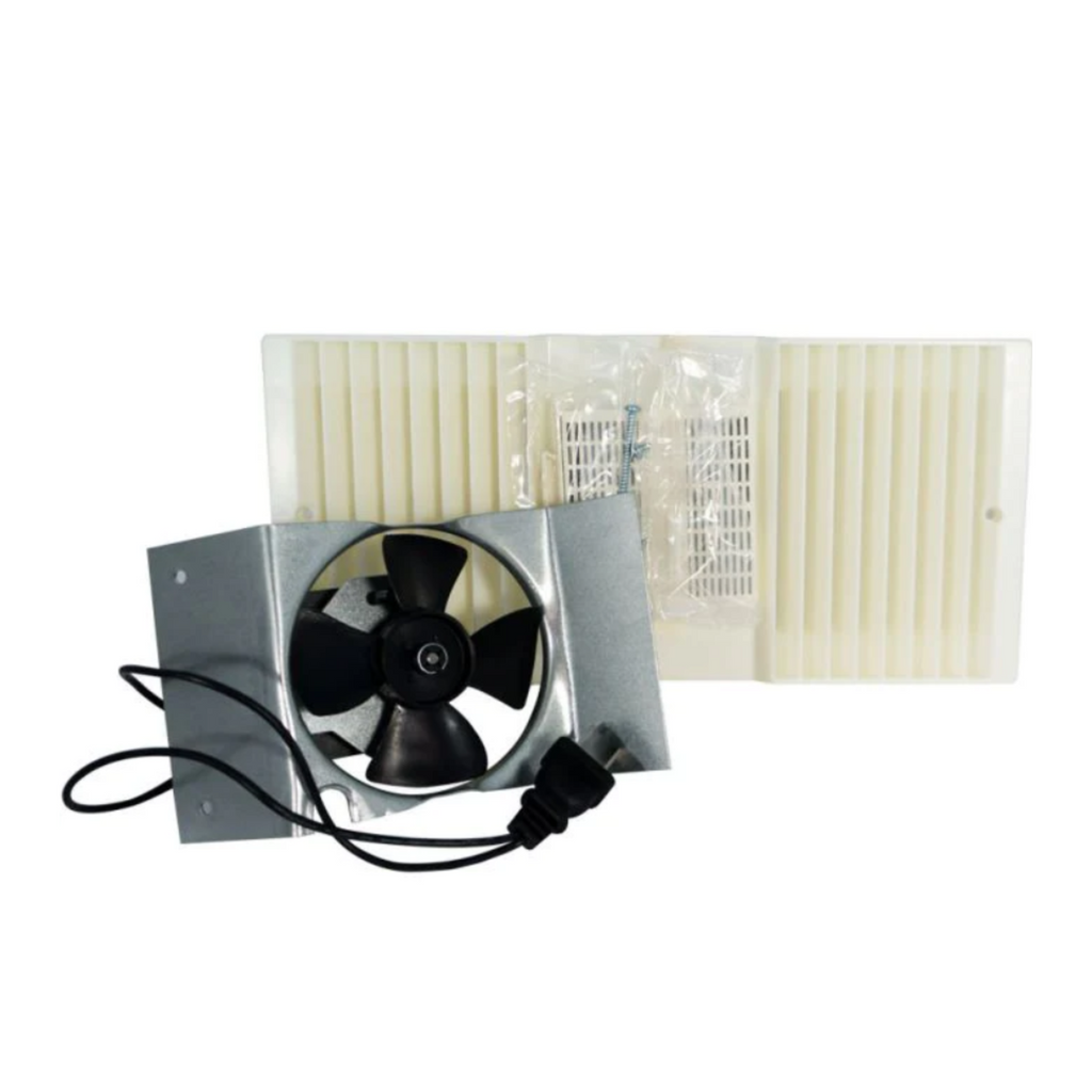 Rush Hampton CA90/2300 Ductless Fan Motor Assembly with Louver and Filter (B pack), Beige (Replaces Old SKU 17282) (SKU 27282)