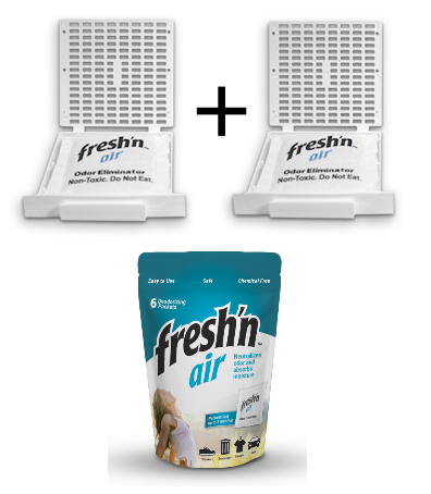 Fresh'n Air  Refillable Filter Combo Pack White